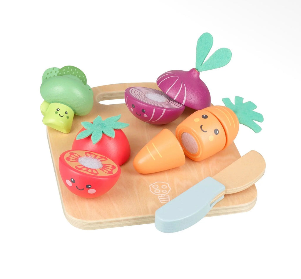 Happy Wooden Veggies