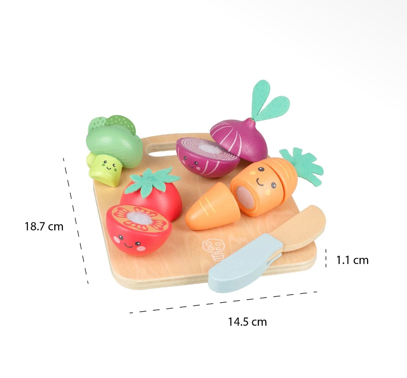 Happy Wooden Veggies